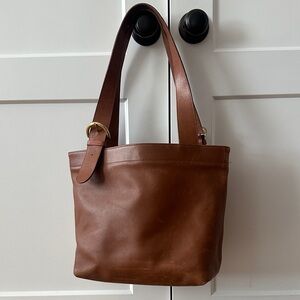 Coach Brown Leather Tote Bag